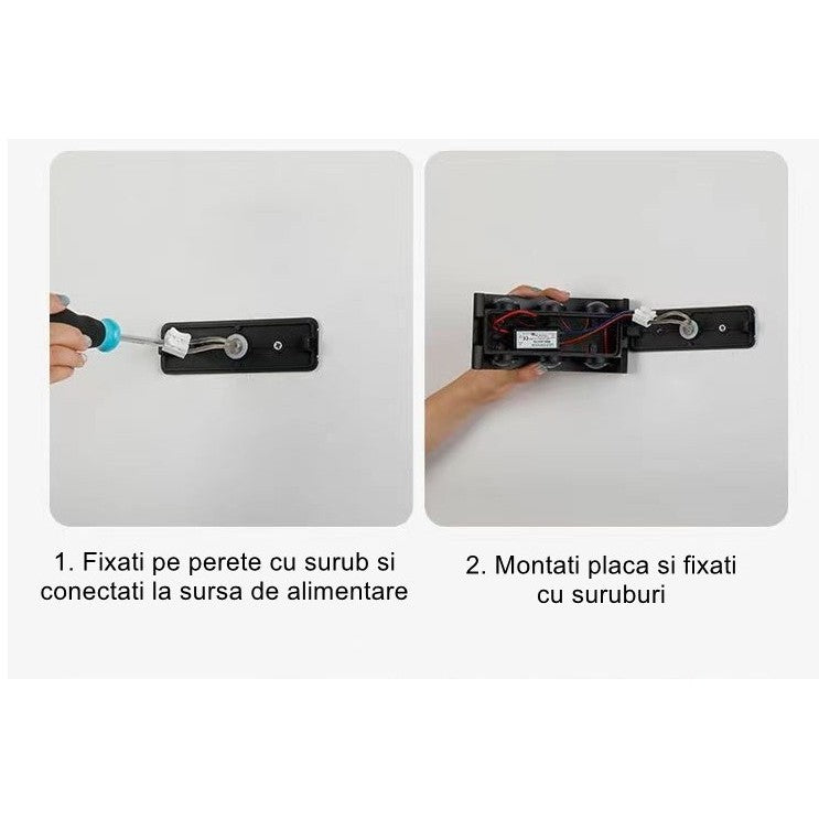 Aplica pentru Perete, Flippy, Interior/Exterior, Rezistenta la Umezeala, 8 W, Aluminiu, Negru, 22x8 cm-5