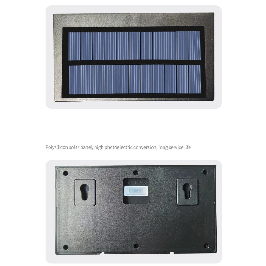 Aplica Solara De Exterior LED Flippy, 13.5 cm x 8 cm, 150 Lumeni 60 LED 18W, IP65, 3 trepte de lumina, Senzor de Lumina, FORMA ARC, Alb Rece-6