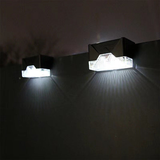 Aplica solara LED Flippy, ABS/Policarbonat, rezistenta la apa IP65, pentru trepte, borduri, terasa, 1.2V, 600mah, 7.9 x 5 cm, lumina alb rece, negru-1
