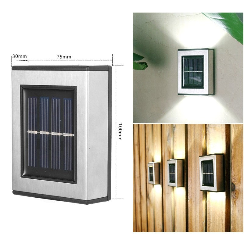 Aplica solara LED Flippy, ABS/Policarbonat, rezistenta la apa IP65, pentru trepte, borduri, terasa, 1.2V, 600mah, 10 x 7.5 x 3 cm, lumina alb calda, negru-4