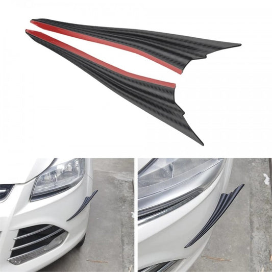 Set 2 aripioare ornamentale bara tuning, model SHARK, finisaj Carbon-1