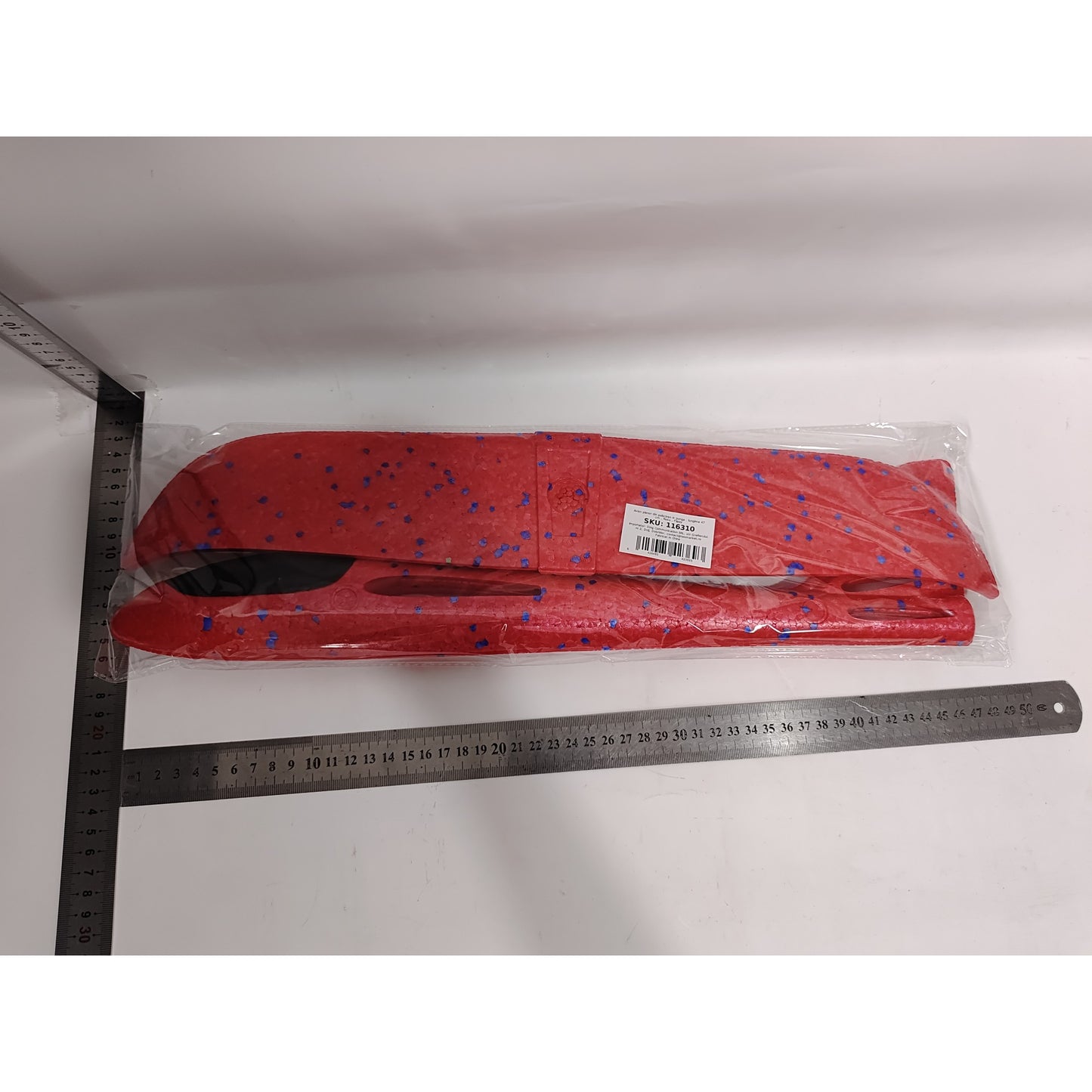 Avion planor din polistiren in punga , lungime 47 cm , Rosu , Flippy-7