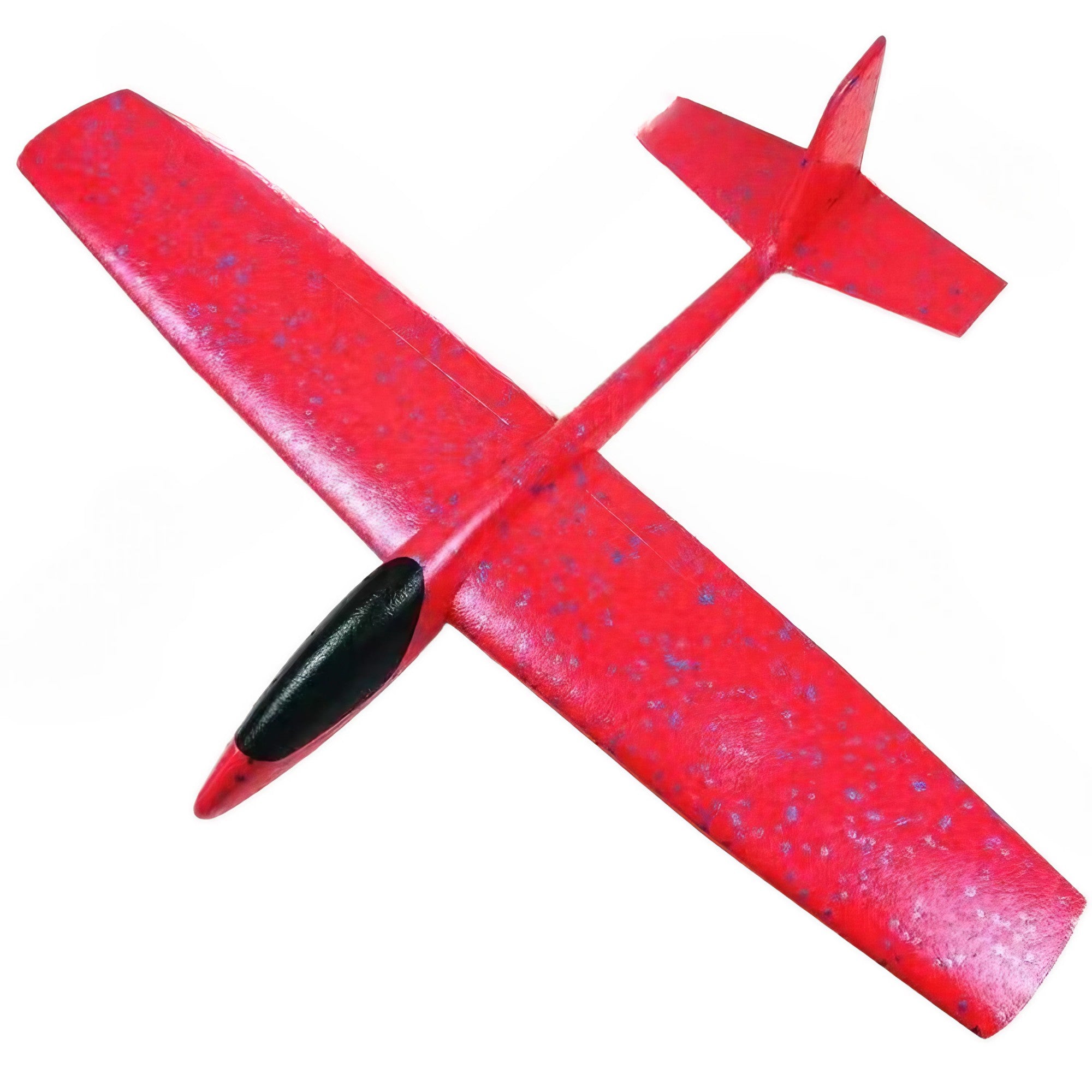 Avion Planor Flippy, din Polistiren, Lungime 84 cm , Jucarie Recreativa, Cascadorii, Rosu-0
