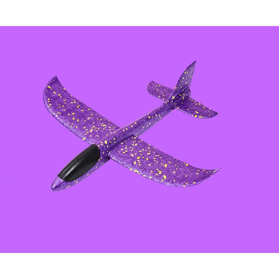Avion Planor, Flippy, Simplu, din Poliester, 48 cm, Violet-1