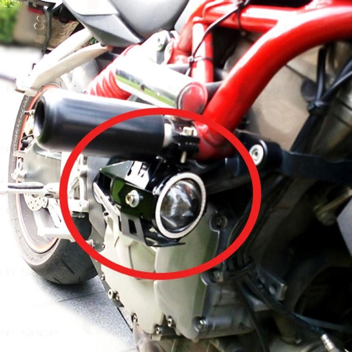 Proiector LED cu Lupa, Angel Eye ALB si Devil Eye RED, alimentare 12V, pentru Off-Road, ATV, SSV, UTV-9