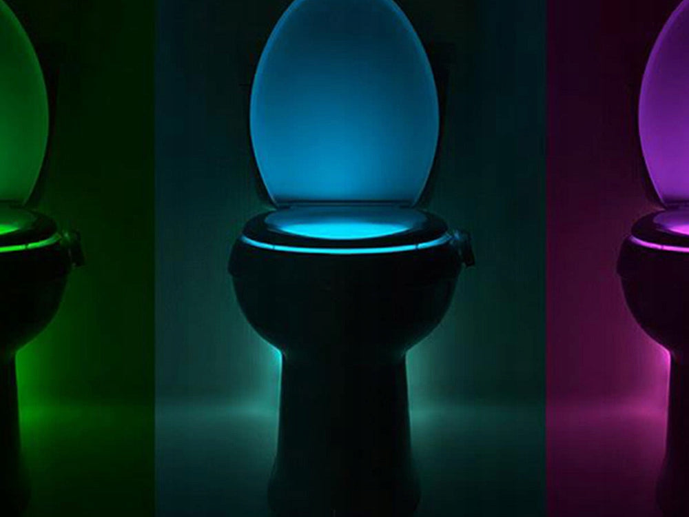 Iluminator toaletă LED cu senzor crepuscular