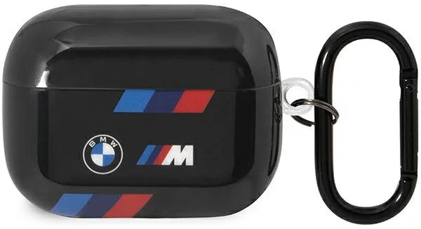 HusA BMW AirPods Pro 2 Black Tricolor Stripes