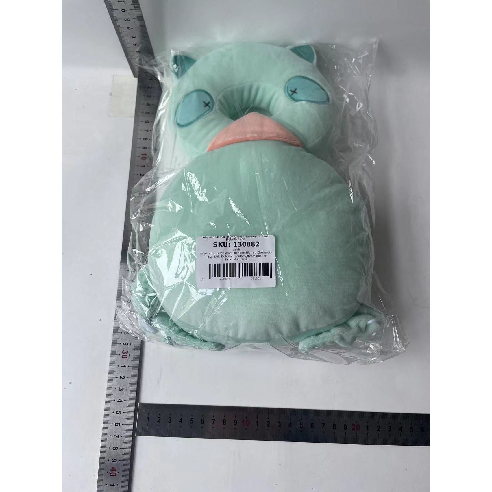 Pernă Anti-Cadere pentru Bebeluși, Flippy, Tetiera tip Raton de Plus, Turcoaz-1