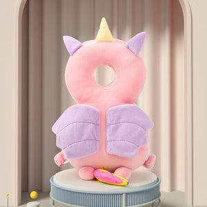 Pernă Anti-Cadere pentru Bebeluși, Flippy, Tetiera tip Unicorn de Plus , Roz-0