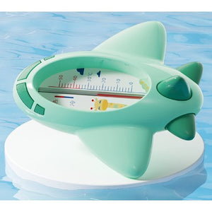 Termometru pentru Baie, Flippy, Plutitor, Rezistent la apă, Multifunctional, Model Avion, 11x10x4 cm, Verde-0