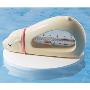 Termometru pentru Baie, Flippy, Plutitor, Rezistent la apă, Multifunctional, Model Urs Polar, 15x7.5x4 cm, Roz-0