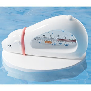 Termometru pentru Baie, Flippy, Plutitor, Rezistent la apă, Multifunctional, Model Urs Polar, 15x7.5x4 cm, Alb-0