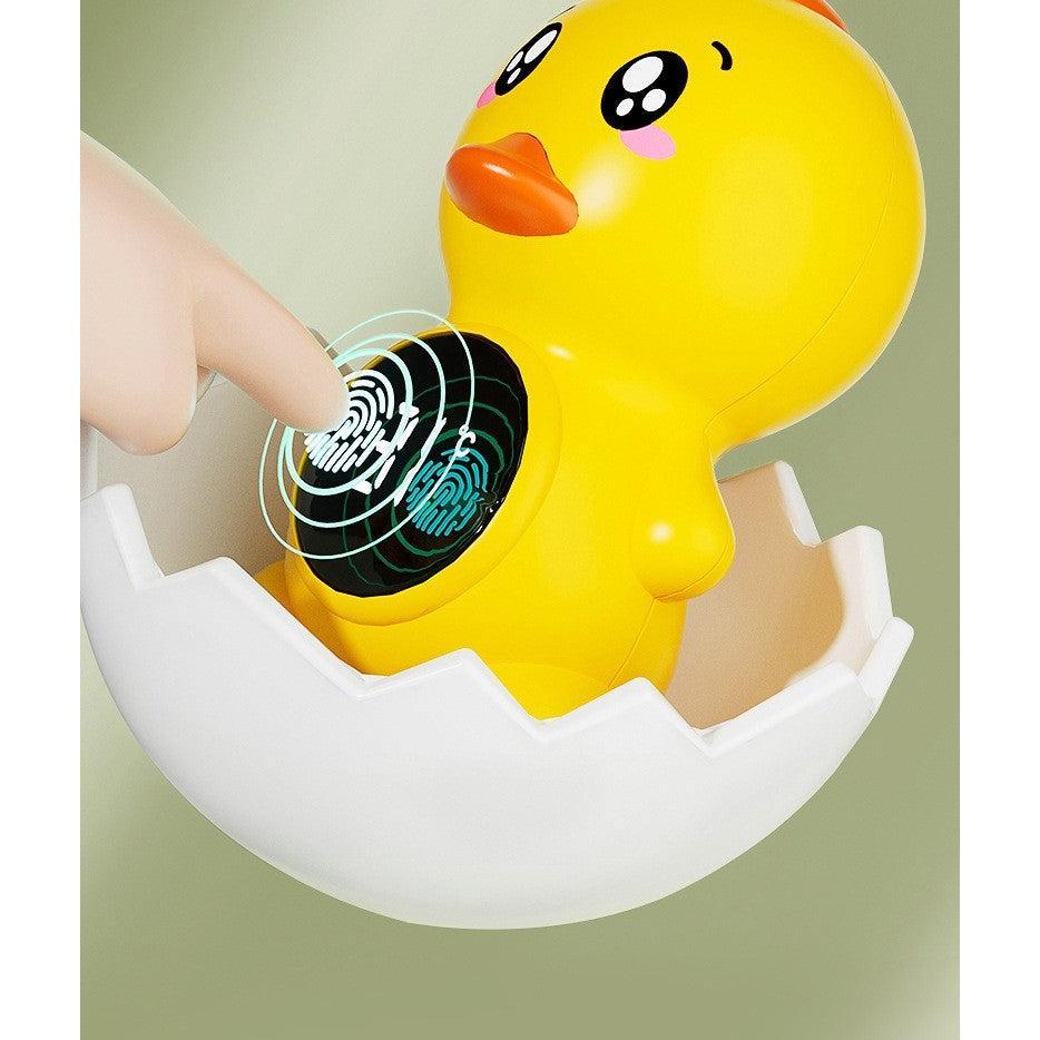 Termometru Electronic LED pentru Baie, Plutitor, Rezistent la apă, IPX7, Multifunctional, 3 Trepte de Temperatura, Model Ratusca, 12x7cm, Galben-4