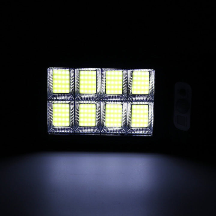 Set x2 Lampa cu Incarcare Solara 150W, 160 LED-uri COB, telecomanda