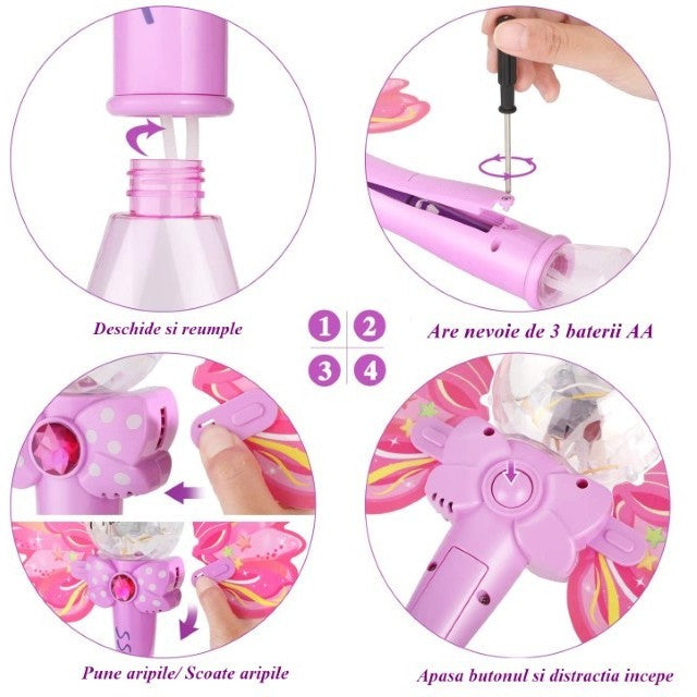 Bagheta de facut baloane, Flippy, cu lumini si sunete model 1-5