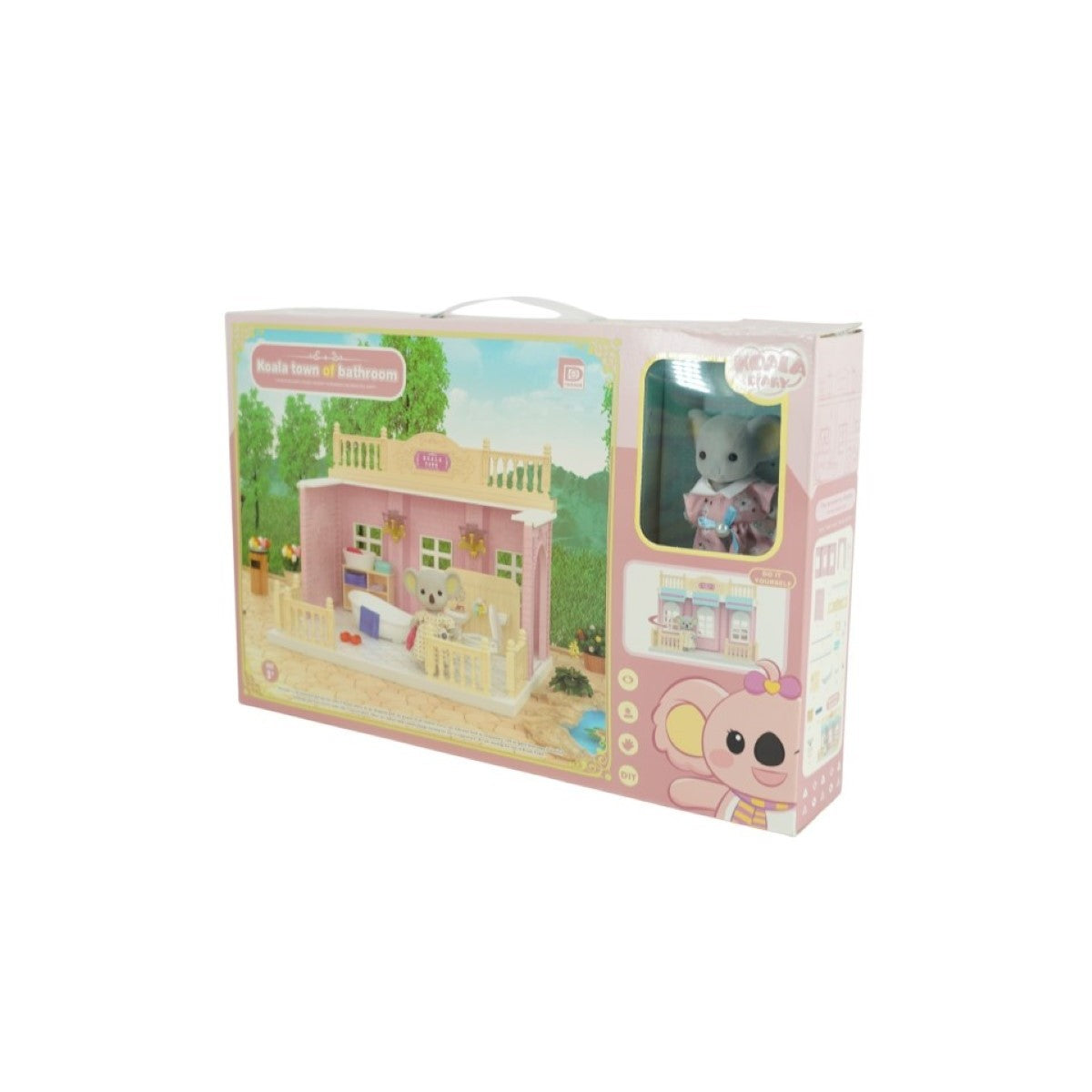 Baie pentru papusi cu mobilier si figurina-5