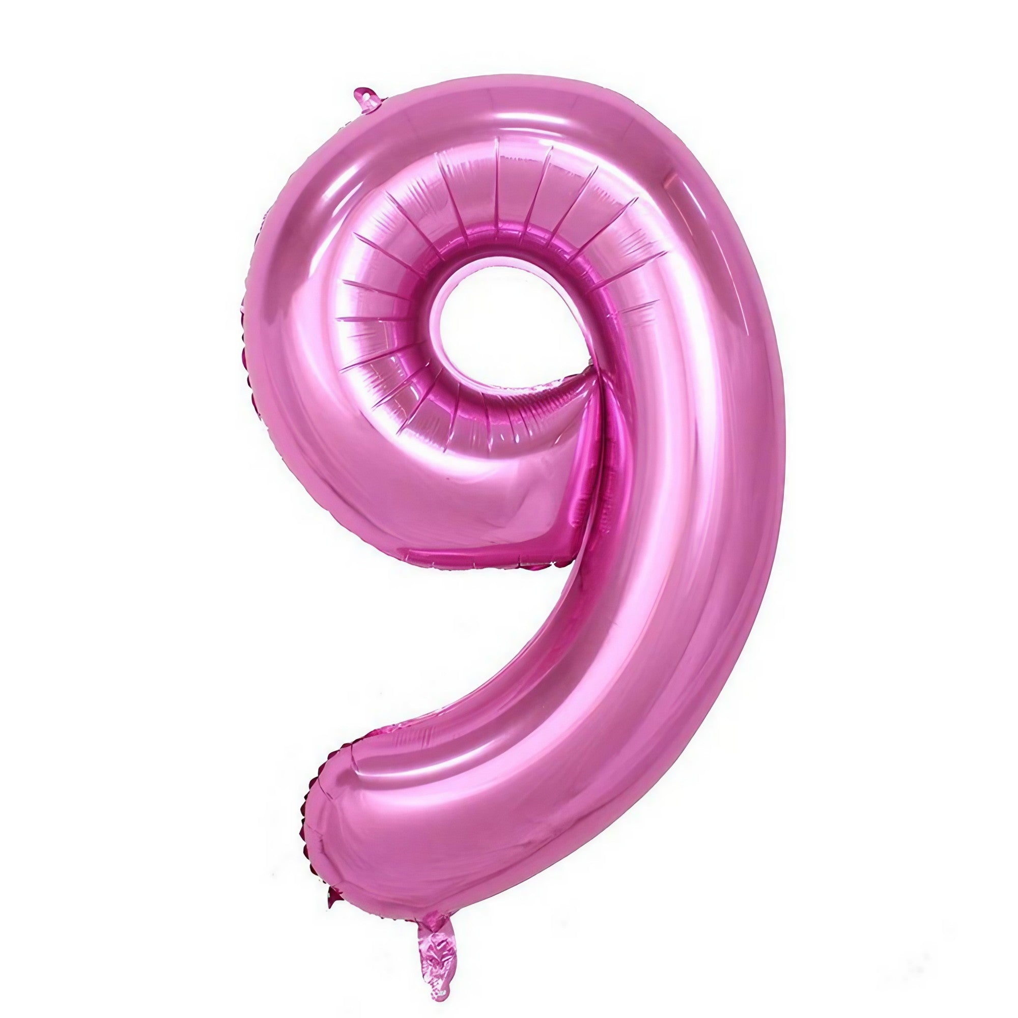 Balon din Folie Flippy, Cifra 9, 81 cm, Pentru Aer sau Heliu, Mov-0