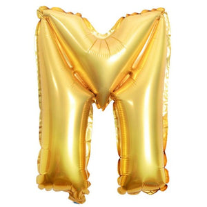 Balon din folie metalizata, 80 cm, Auriu, Litera M-0