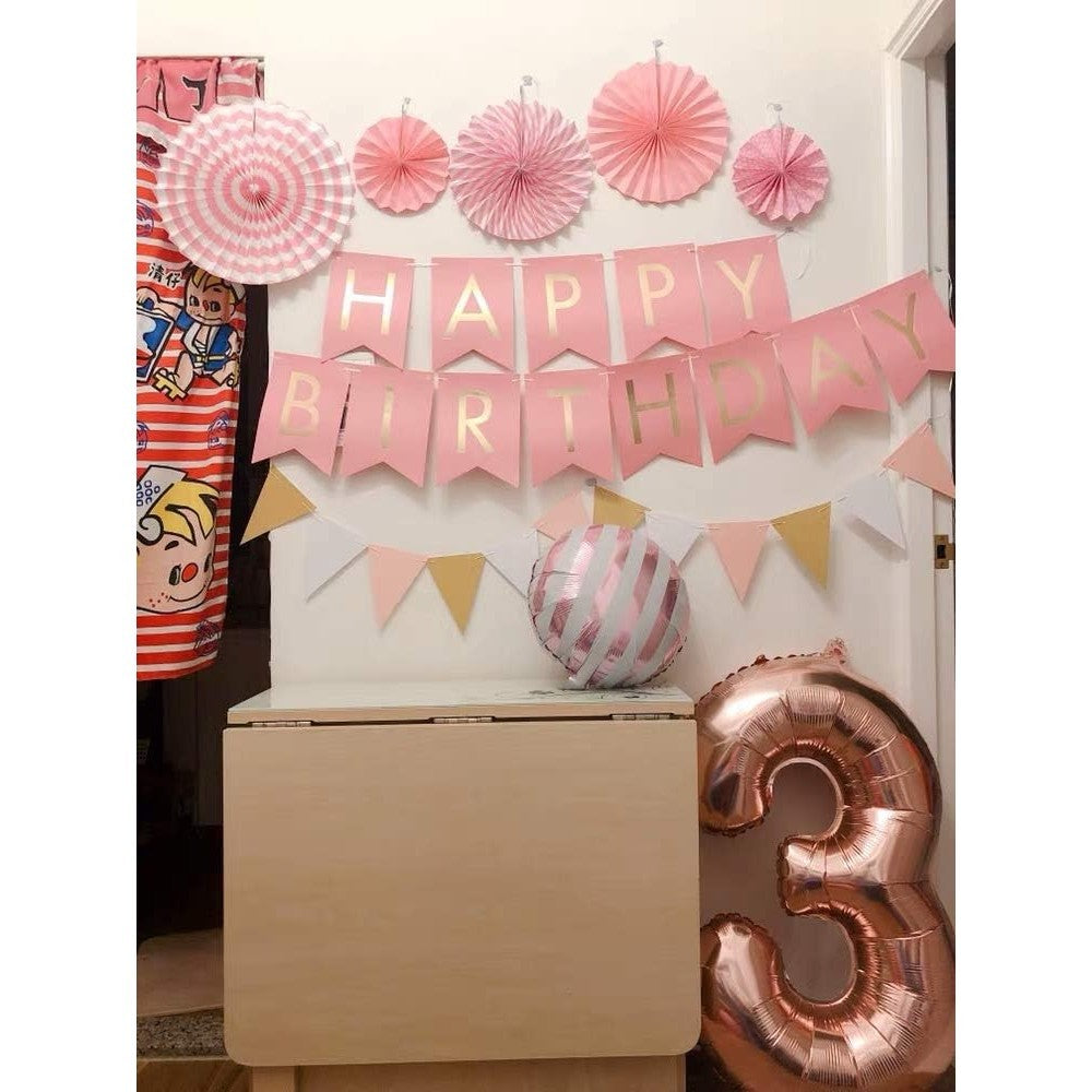 Balon din Folie Metalizata Flippy, Figurina Cifra, Tema Aniversare 100 cm, Ambalaj Individual, Pai inclus, Umflare cu Aer sau Heliu, Coral, Rose Gold, Cifra 3-2