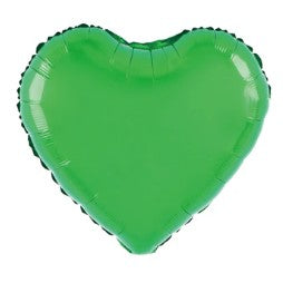 Balon folie inima, 40 cm, verde-0