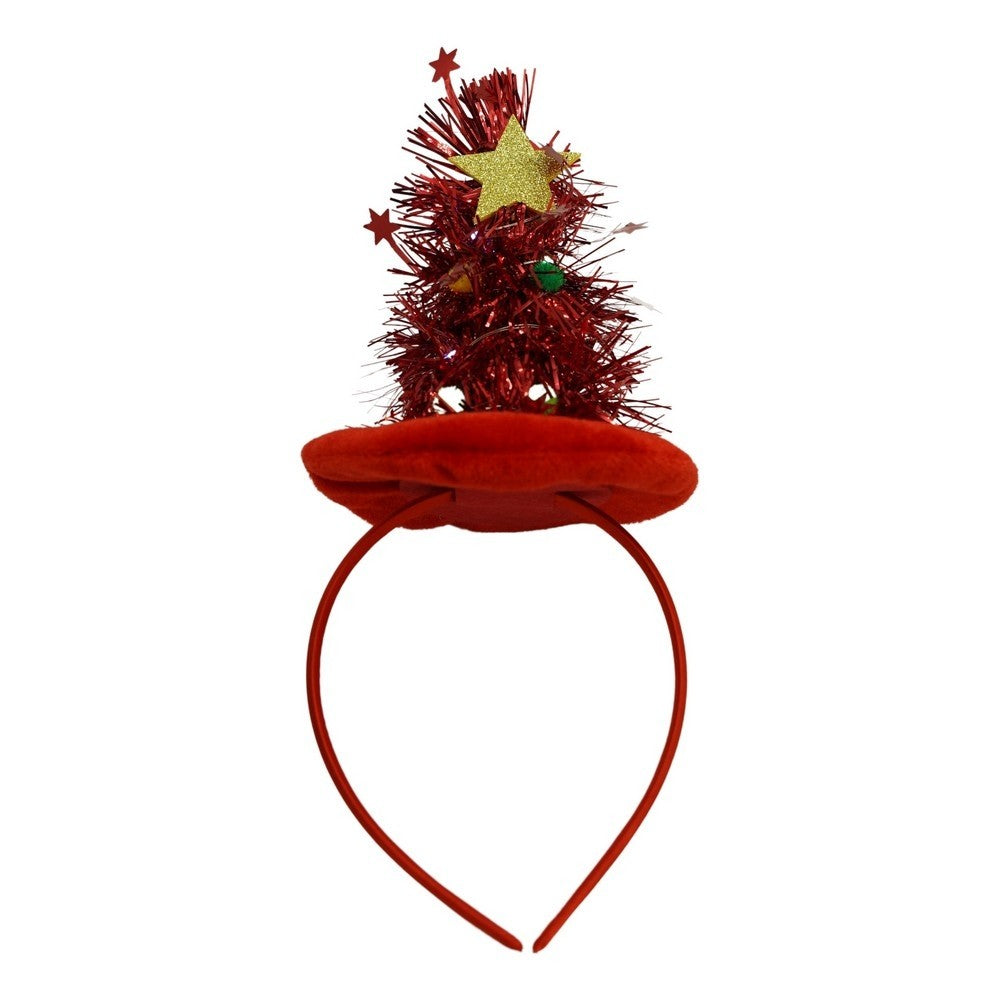 Bentita/cerc brad de Craciun, culoare rosie, marime standard, Flippy-0