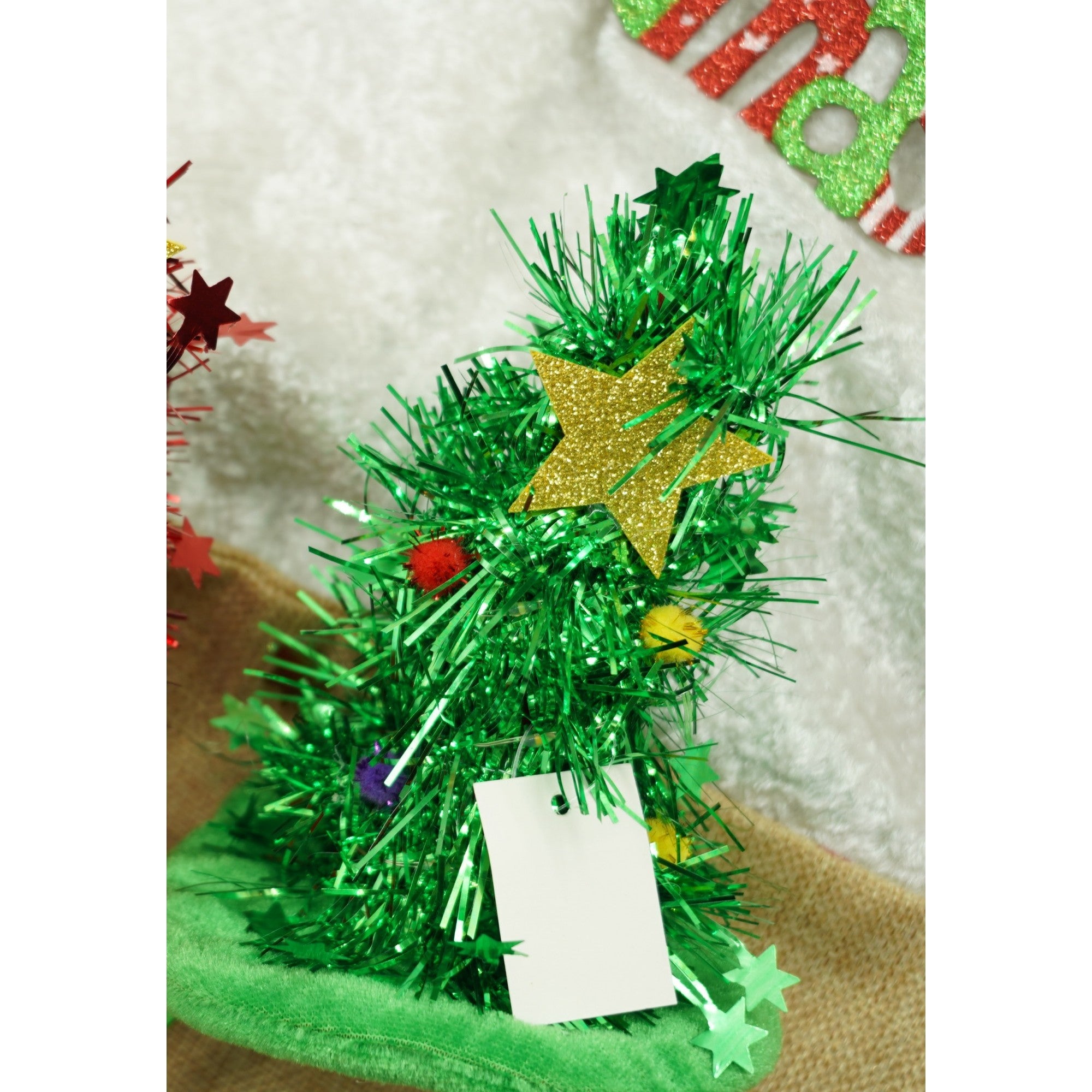 Bentita/cerc brad de Craciun, culoare verde, marime standard, Flippy-3