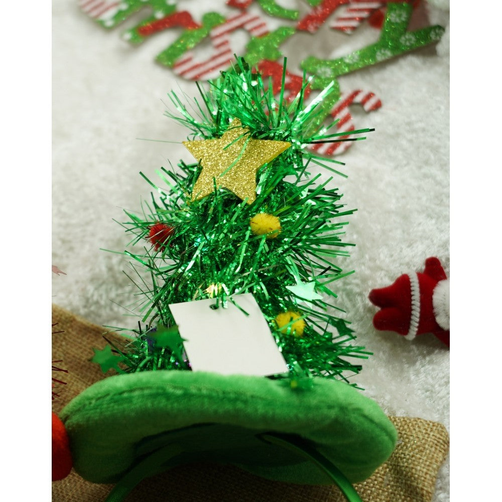 Bentita/cerc brad de Craciun, culoare verde, marime standard, Flippy-7