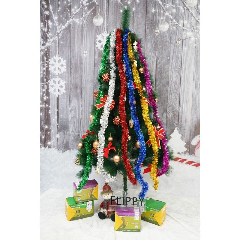Beteala Craciun, Flippy, argintiu, marimea: 2 m x 5 cm material:folie PVC, interior/exterior-10