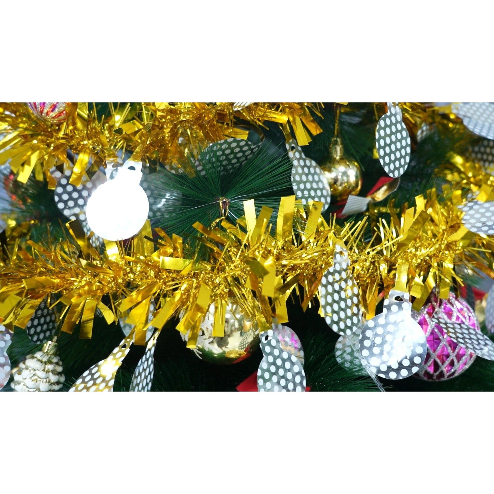 Beteala Craciun, Flippy, auriu, marimea: 2 m x 11 cm x 9 cm material:folie PVC, interior/exterior-7