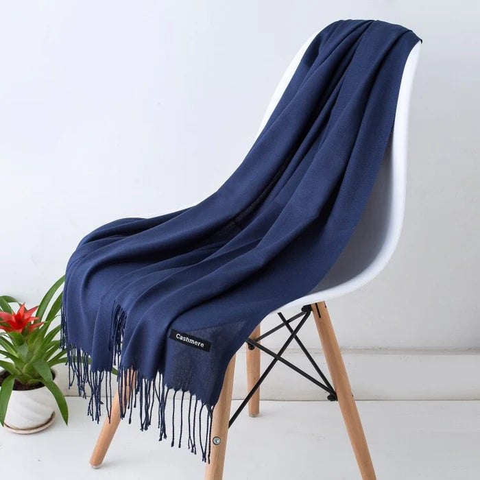 Esarfa din casmir, 190x65 cm - Bluemarin