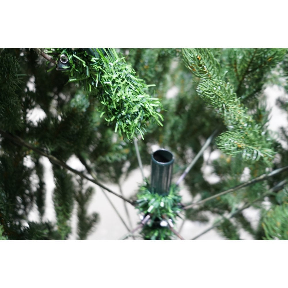 Brad artificial de Craciun, clasic bogat, inaltime 180 cm, 586 ramuri, Flippy, verde, suport metalic inclus, Resigilat-2