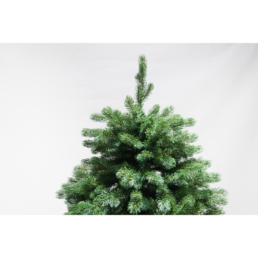 Brad artificial de Craciun, clasic, pentru interior/exterior, inaltime 210 cm, diametru 138 cm, 858 ramuri, Flippy, verde, suport metalic inclus-4