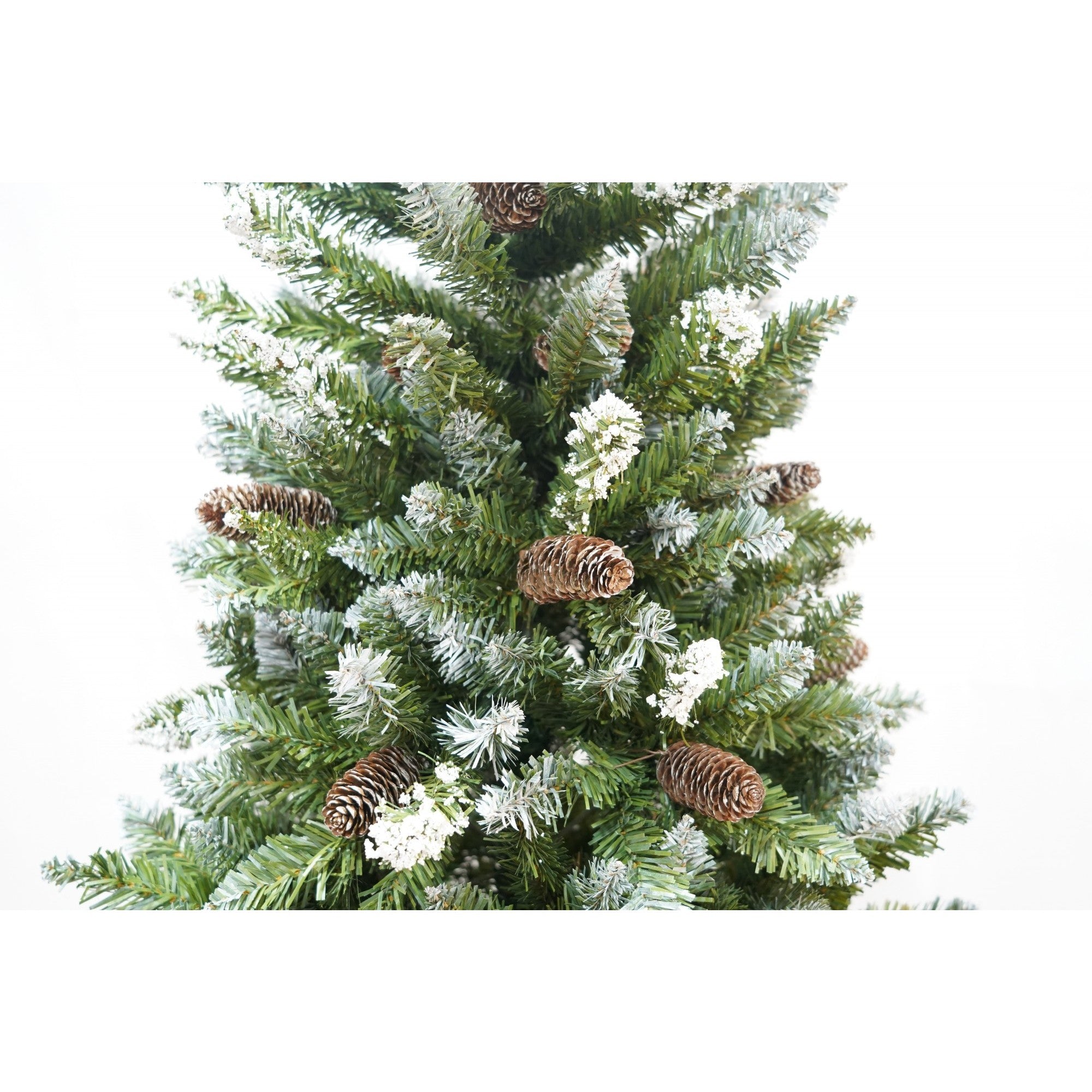 Brad Artificial de Craciun bogat, Flippy, 1.8 m inaltime, 918 ramuri verzi inzapezite, Verde, Decorat, Interior/ Exterior-3