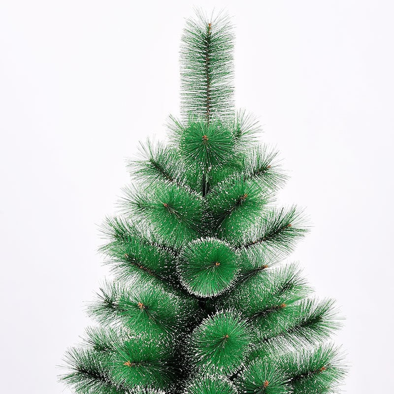 Brad artificial de Craciun tip pin nins, pentru interior/exterior, inaltime 150 cm, Flippy, verde, suport metalic inclus-5