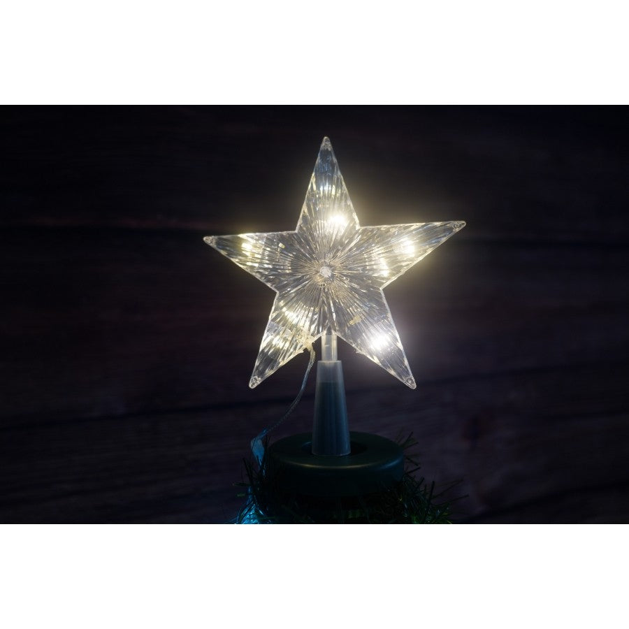 Brad artificial Pop-Up Flippy, cu instalatie integrata, Lumini RGB, Suport inclus, Stea luminata, 304 Led, 180 cm, Material PVC, Verde-4