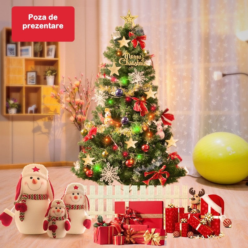 Brad de Craciun artificial cu suport inclus Flippy, 180 cm, 600 ramuri/varfuri, material plastic, suport clasic, fara iluminare, utilizat pentru interior/exterior, verde-8