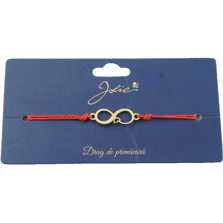Bratara Aurie Inox Infinit cu Inima-0