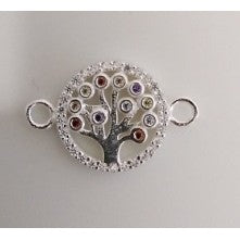 Bratara Snur Reglabil, Argint 925, Copacel in Cerc cu Zirconii, Jolie Silver-0