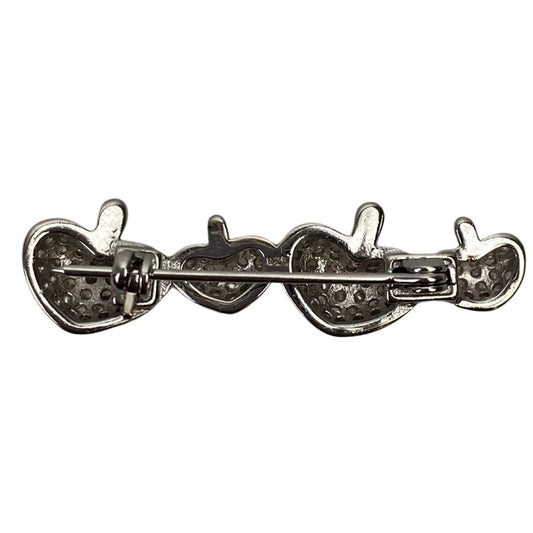 Brosa Argint 925 4 Inimi-1