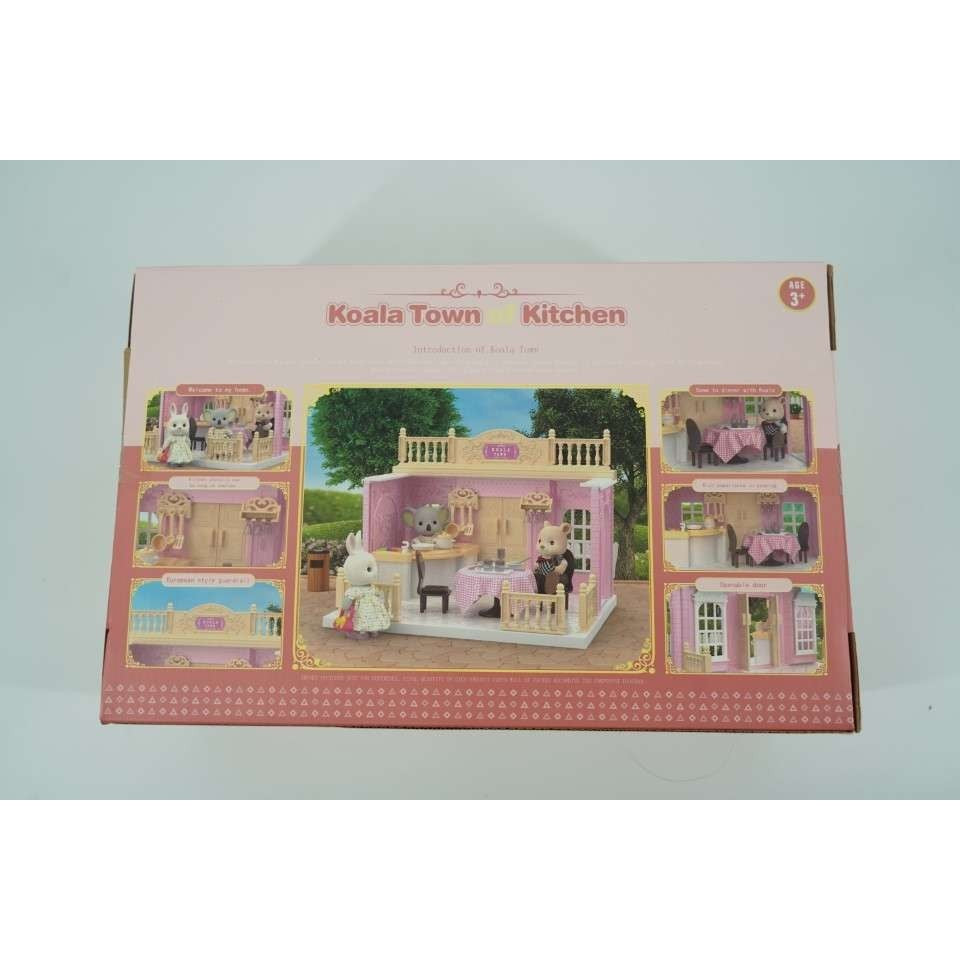 Bucatarie pentru papusi cu mobilier si figurina-2