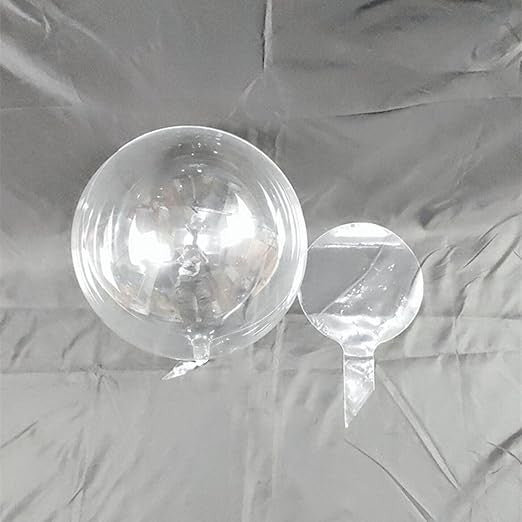 Buchet Decorativ, Flippy, Trandafir in Balon cu Lumini Led, Diametru 35 cm, 2 x Baterii AA (neincluse), Albastru/Alb-5