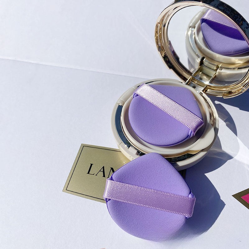 Burete de Machiaj Triunghi Flippy, Reutilizabili, Utilizare Umeda sau Uscata, 5.5 x 5.5 x 0.9 cm, Powder Puff, Mov-4