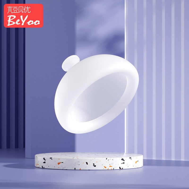 Sputa din silicon pentru sugari si copii mici, Flippy, dispozitiv de eructare, cupa pentru terapie toracica, 10.1x6.5 cm, Transparent-0