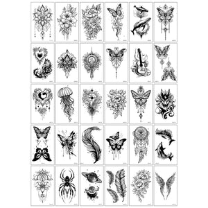 Set 30 tatuaje cu apa diverse modele, varianta 2-0