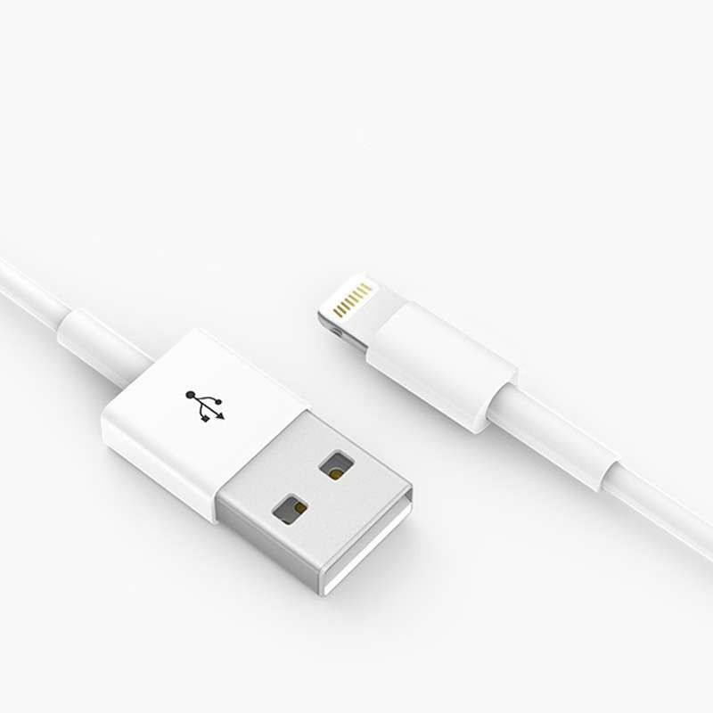 Cablu Date Flippy, compatibil cu iPhone, 2A, 1 m, WUW-X83, Blister, Alb-3