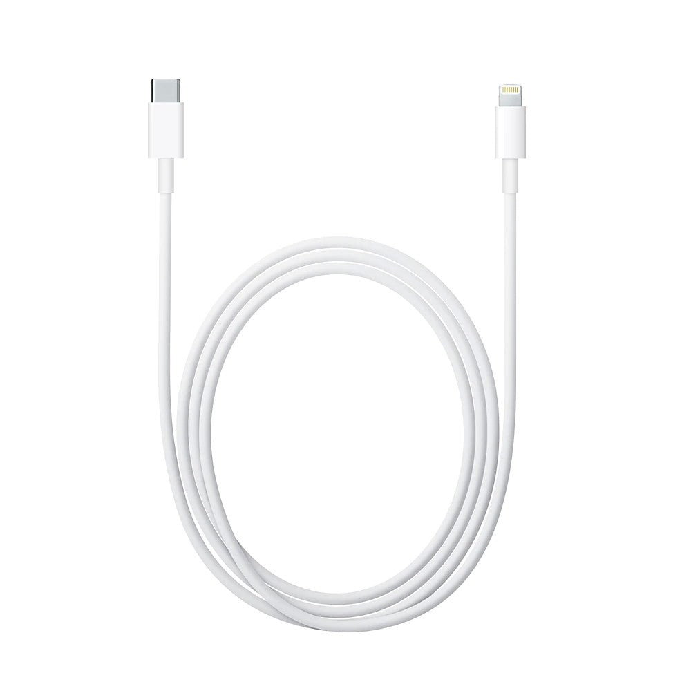 Cablu de date si de incarcare Apple, USB Tip-C-Lightning, 1 metru, Flippy, Alb-0