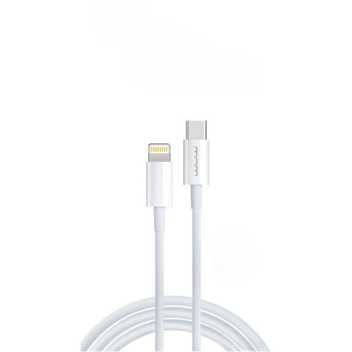 Cablu De Date USB Type-C la iPhone Flippy WUW-X181 20W 1 m, Alb-0