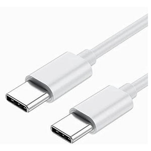 Cablu de date si Incarcare Flippy, Type-C la Type-C, lungime 1 m, alb-0