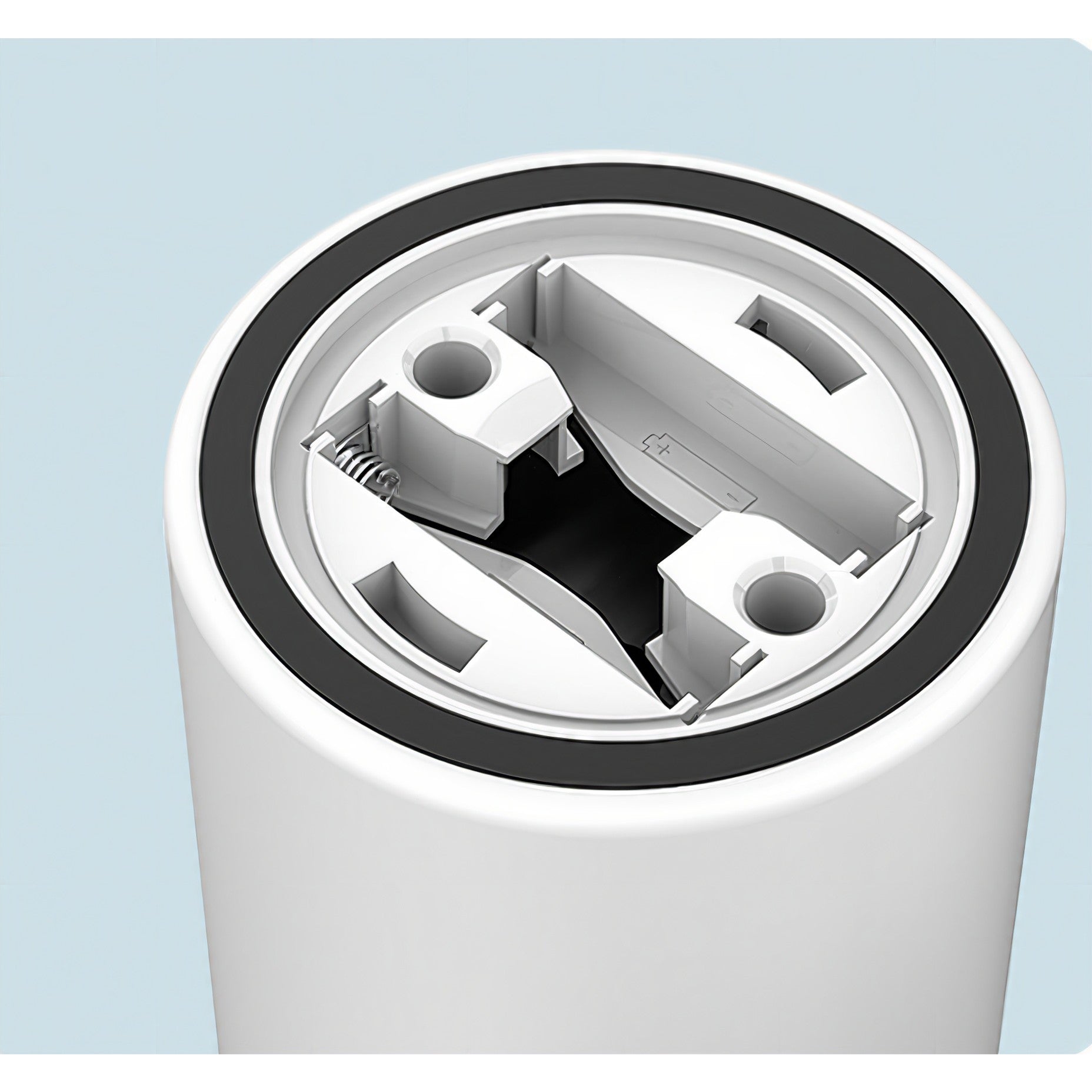 Cana portabila cu mixer incorporat, Flippy, pe baterii, 380 ml, alb-1