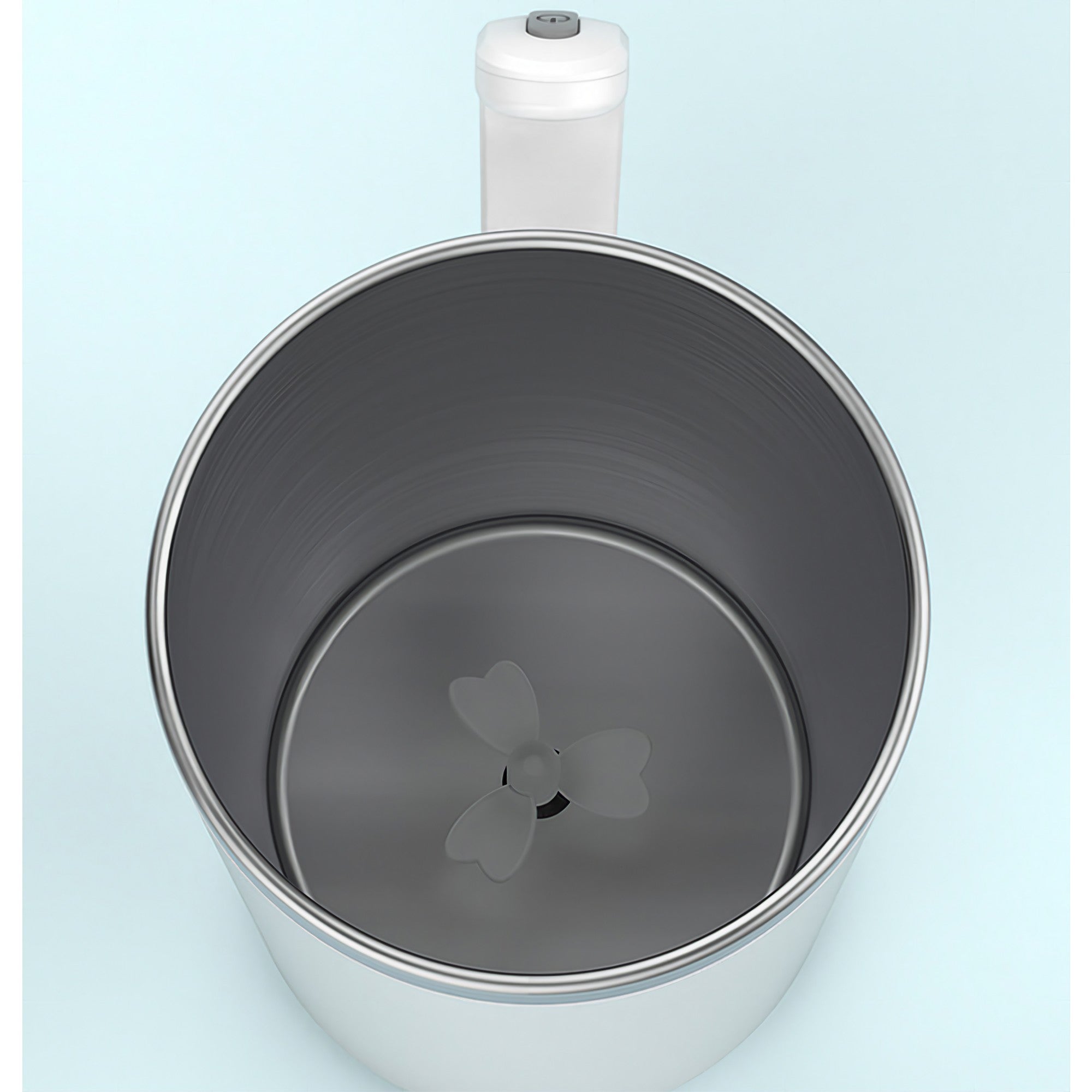 Cana portabila cu mixer incorporat, Flippy, pe baterii, 380 ml, alb-2